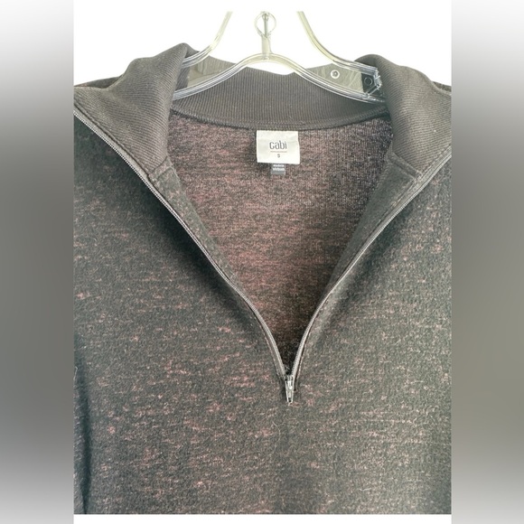 CAbi Sweater Dress Long Sleeve Black Purple Size Small S Pullover Pocket - Picture 4 of 8